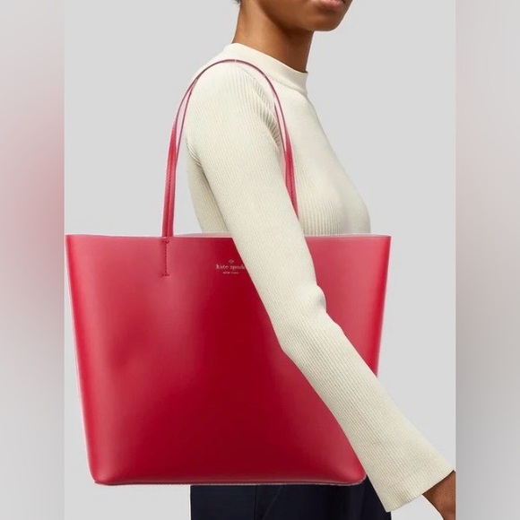 Kate Spade YEAR OF THE PIG LEN Handbag TOTE RED 
NWT .. Sold Out Online - Picture 9 of 12